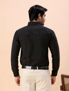 Men’s White Slim Fit Embroidered Shirt