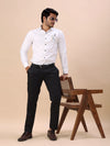 Luxury White Casual & Formal Shirt for Men